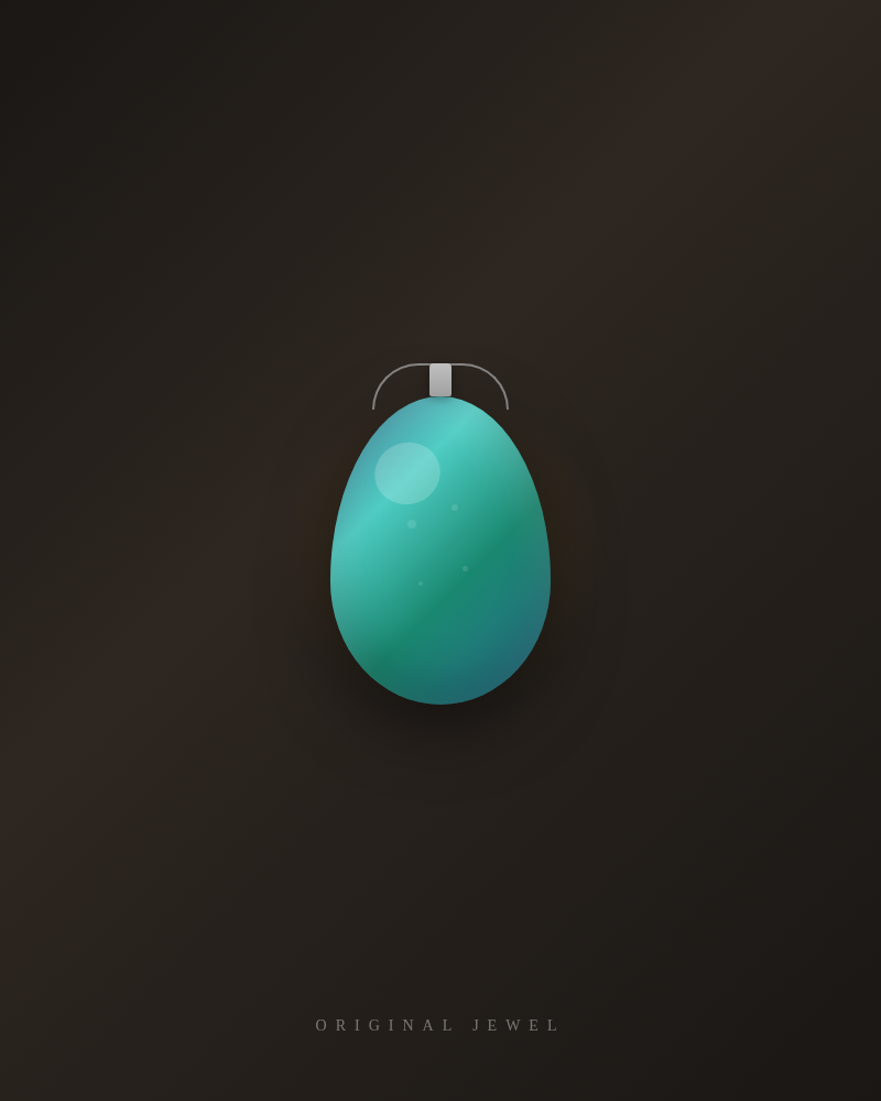 Ručně vyráběný skleněný přívěsek